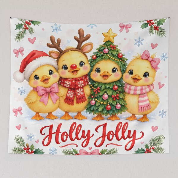 Item preview, Holly Jolly Christmas Ducklings designed and sold by Pure Craft.