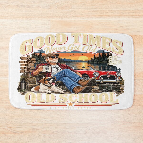 Item preview, Good Times Never Get Old – Vintage Camping & Fishing designed and sold by JanChryzostom.