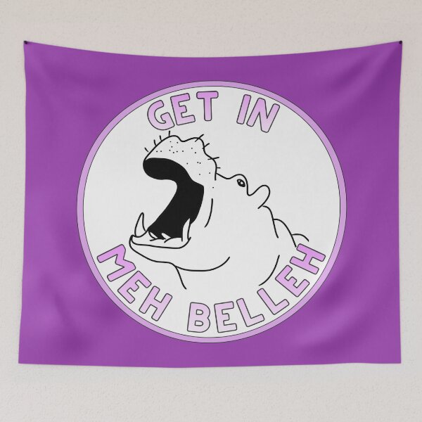 Item preview, Hippo Get in Meh Belleh designed and sold by AmongTheWillows.