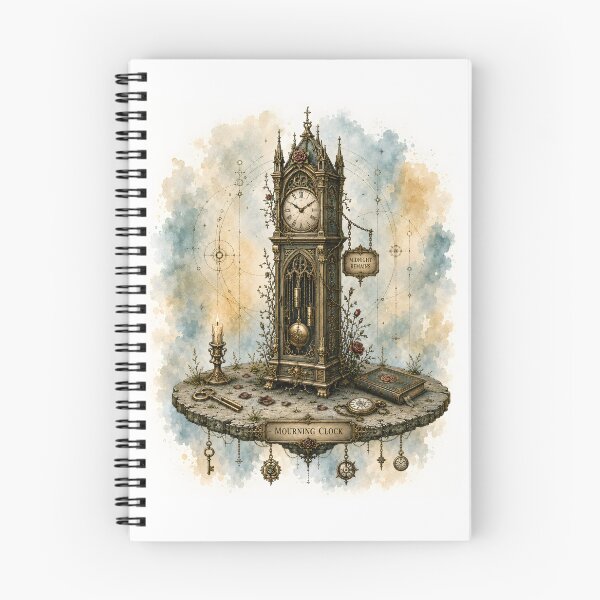 Item preview, Gothicpunk Mourning Clock - Midnight Remains designed and sold by Shadow Sprite Art.