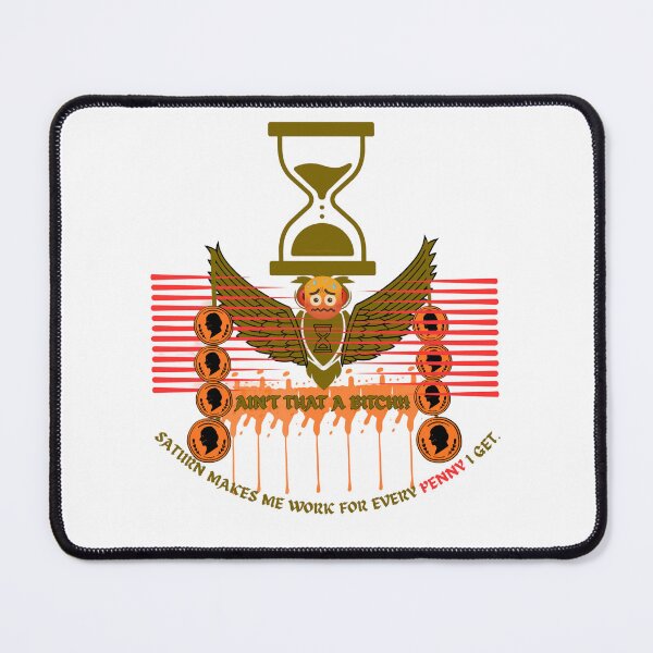 Item preview, Saturn Make Me Work For Every Penny Owl graphic designed and sold by 5thhouseNMVVS48.