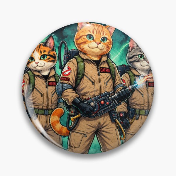 Item preview, Catbusters The Fur-midable Trio Cute Funny Cat Ghostbusters Parody designed and sold by Mindworx21.