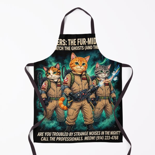 Item preview, Catbusters The Fur-midable Trio Cute Funny Cat Ghostbusters Parody designed and sold by Mindworx21.
