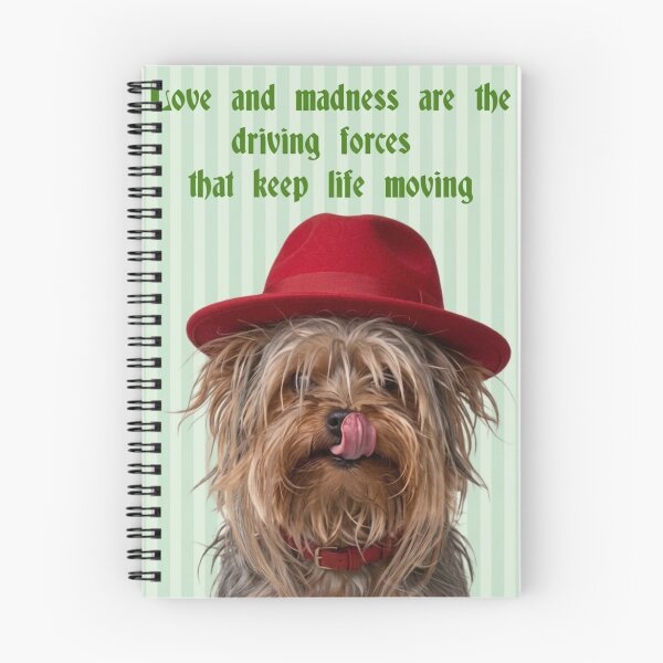 Item preview, Mlem of Madness: Philosophical Yorkie in a Red Fedora designed and sold by Psychological Art.