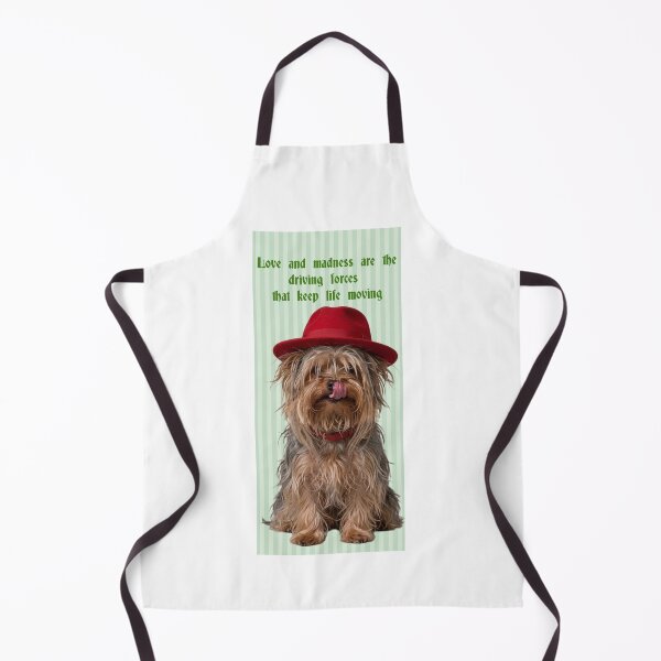 Item preview, Mlem of Madness: Philosophical Yorkie in a Red Fedora designed and sold by Psychological Art.