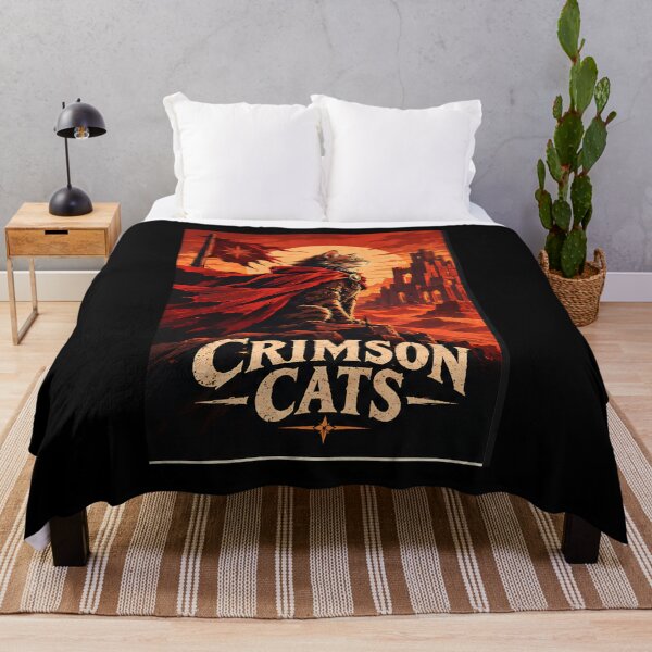 Item preview, Crimson Cats - Cat Warrior Badge Sticker Fantasy Armor Emblem Vinyl Decal Tags: designed and sold by Retro Whiskers.