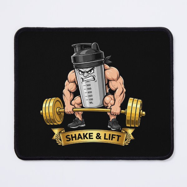 Item preview, Shake & Lift Funny Protein Shake Gym - Buff Shaker Deadlift designed and sold by StrongEveryDayStore.