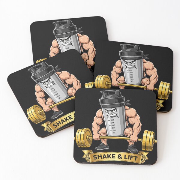 Item preview, Shake & Lift Funny Protein Shake Gym - Buff Shaker Deadlift designed and sold by StrongEveryDayStore.