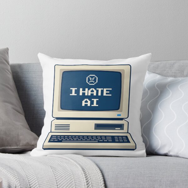 Item preview, I Hate AI Retro Computer designed and sold by teeperfect.