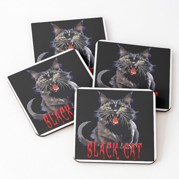 Item preview, BLACK CAT ON BLACK designed and sold by BIGPIX91011.