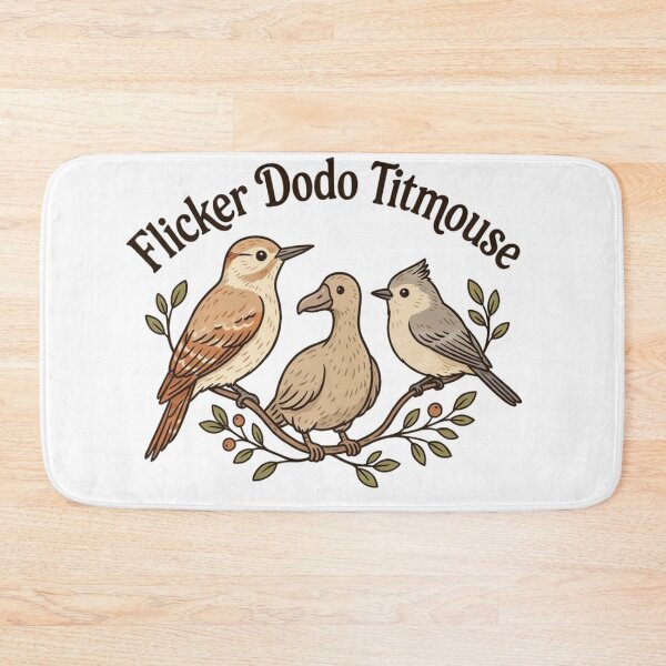 Item preview, Whimsical Bird Garden – Dodo, Flicker & Titmouse designed and sold by JaroCreates.