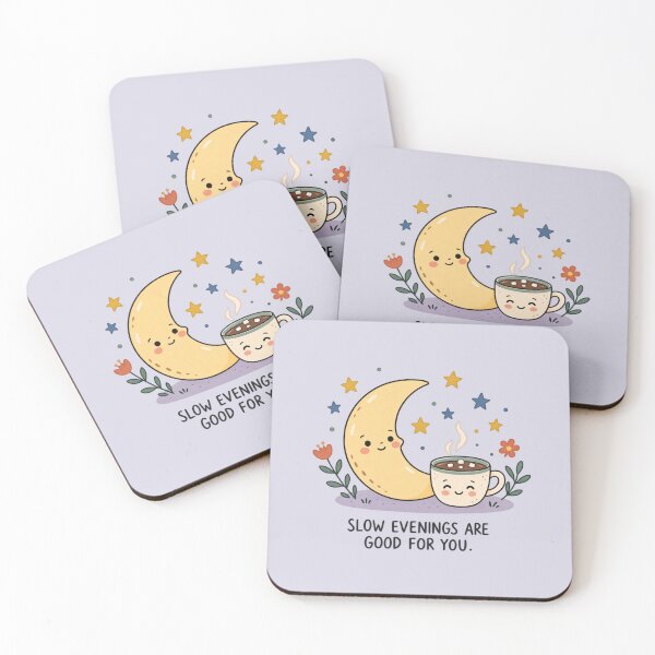 Item preview, Slow Evenings Are Good for You | Cozy Moon & Cocoa designed and sold by MrDev.
