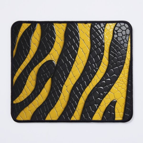 Item preview, 3D Black & Yellow Tiger Stripe Textured Mosaic Snake Print Phone Case designed and sold by Williams Anderson.
