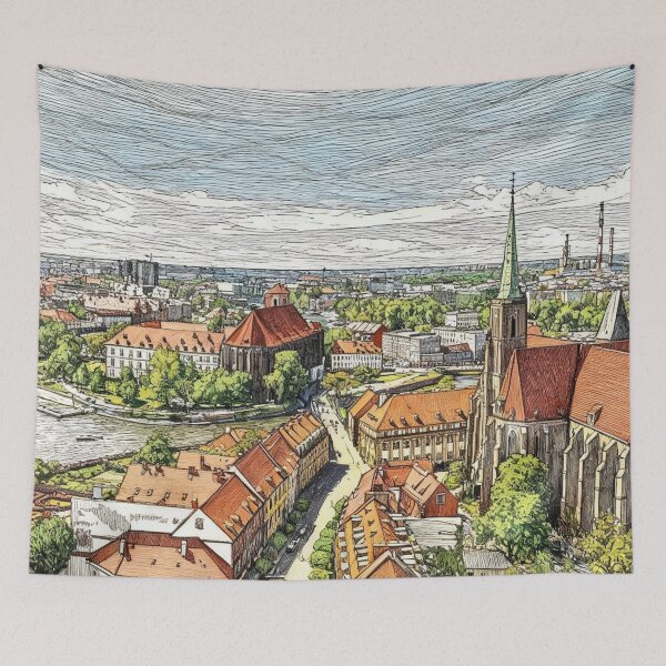 Item preview, Wrocław, Cathedral and Sand Island designed and sold by sid1802.