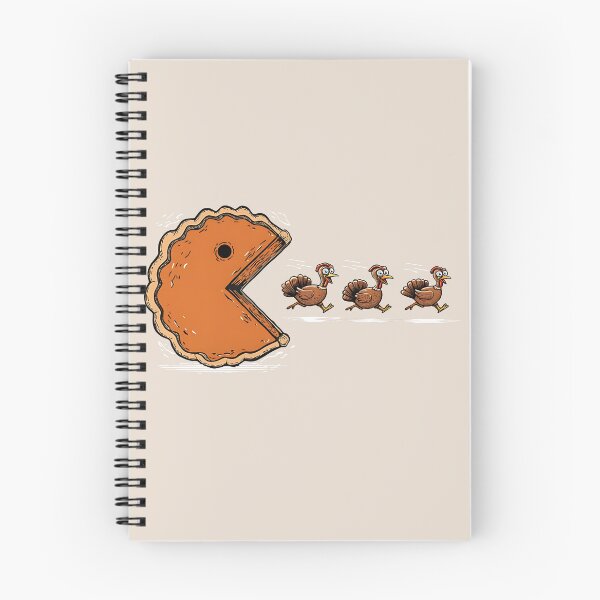 Item preview, Pumpkin Pie Chasing Turkeys Funny Thanksgiving Retro Arcade Graphic designed and sold by DianaVape.