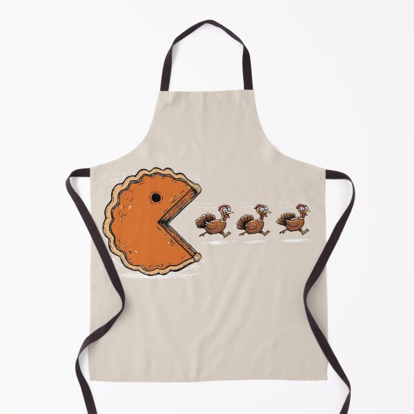 Item preview, Pumpkin Pie Chasing Turkeys Funny Thanksgiving Retro Arcade Graphic designed and sold by DianaVape.