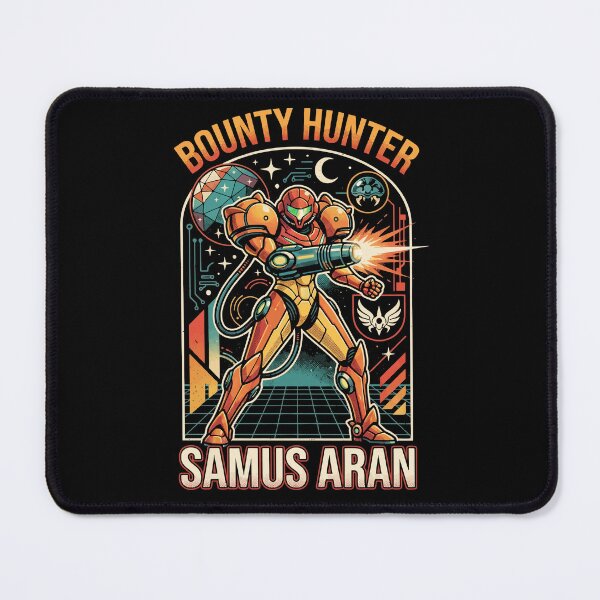 Item preview, Samus Aran Bounty Hunter Metroid Retro Comic Space Hero designed and sold by RatherCreative.