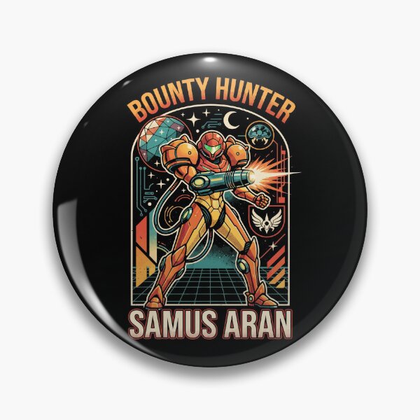 Item preview, Samus Aran Bounty Hunter Metroid Retro Comic Space Hero designed and sold by RatherCreative.