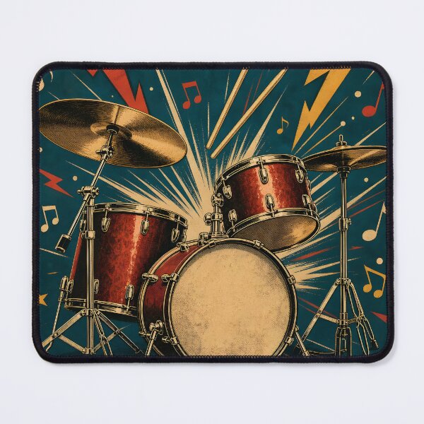 Item preview, Vintage Drummer Musician Funny Music Art designed and sold by Glitchart66.