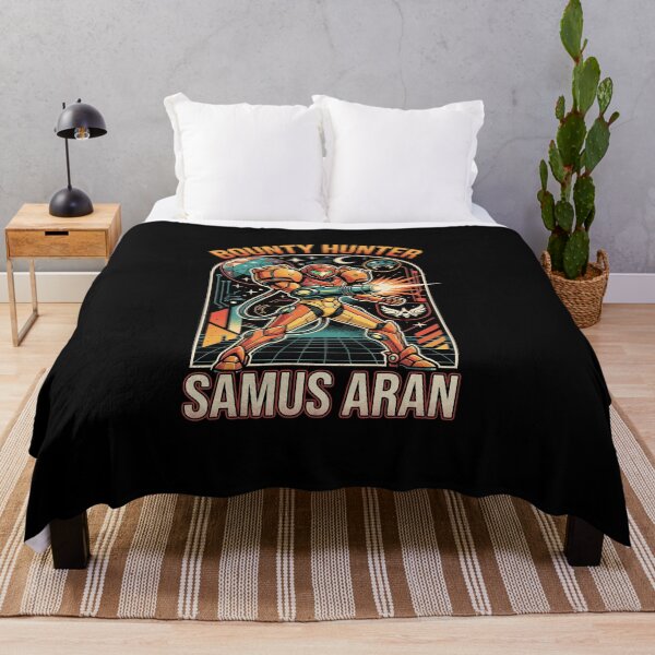 Item preview, Samus Aran Bounty Hunter Metroid Retro Comic Space Hero designed and sold by RatherCreative.
