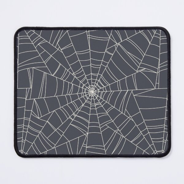 Item preview, Spooky Spiderwebs - White on Dark Gray designed and sold by Elizabeth Weglein.