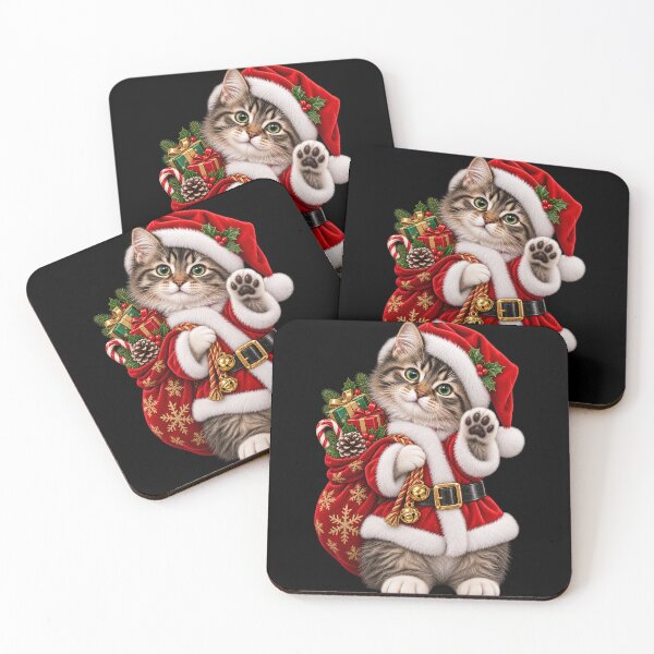 Item preview, Christmas Cat Santa Claus designed and sold by RockitBaby.