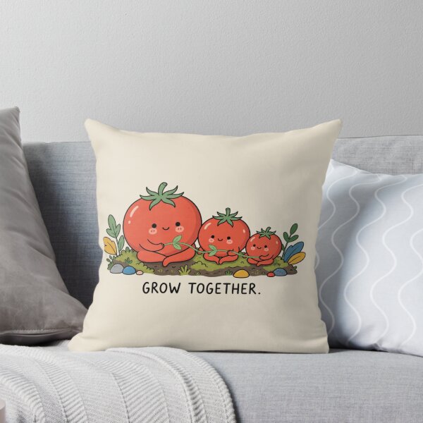 Item preview, Grow Together | Cute Tomato Family Friendship & Growth Art designed and sold by MrDev.