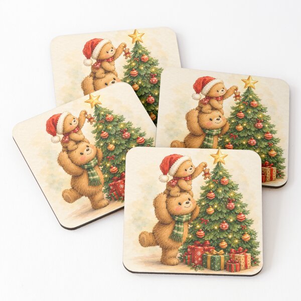 Item preview, Christmas Teddy Bears Decorating Tree designed and sold by Pure Craft.