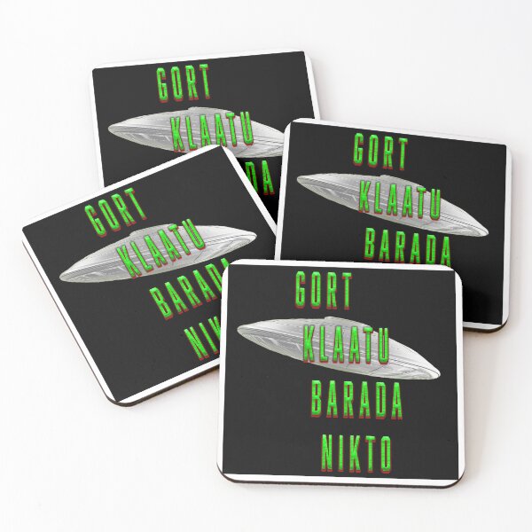 Item preview, GORT KLAATU BARADA NIKTO WITH FLYING SAUCER designed and sold by BIGPIX91011.