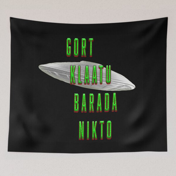 Item preview, GORT KLAATU BARADA NIKTO WITH FLYING SAUCER designed and sold by BIGPIX91011.