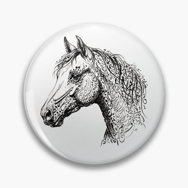 Item preview, Persian Calligraphy Horse Animal Traditional Iranian Typography Art designed and sold by yousefi.