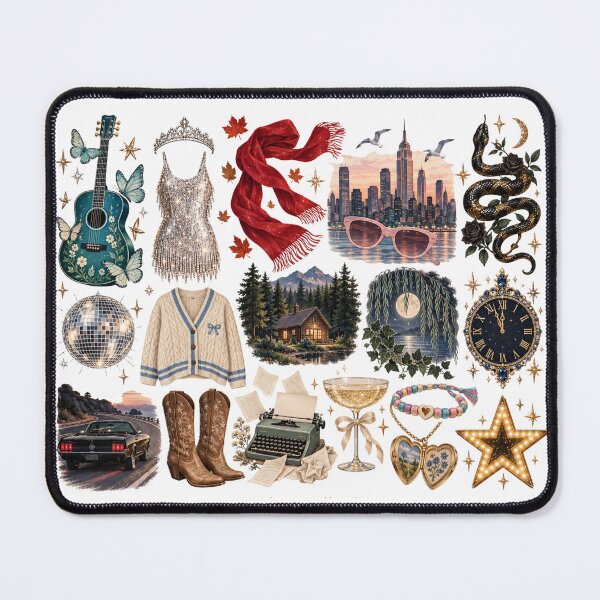 Item preview, Swiftie Eras Sticker Pack – Taylor Inspired Icons, Cardigan, Mirrorball, Snake, Getaway Car & Showgirl designed and sold by taylorvinyls.
