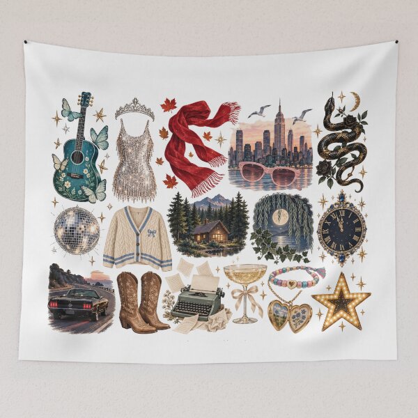 Item preview, Swiftie Eras Sticker Pack – Taylor Inspired Icons, Cardigan, Mirrorball, Snake, Getaway Car & Showgirl designed and sold by taylorvinyls.
