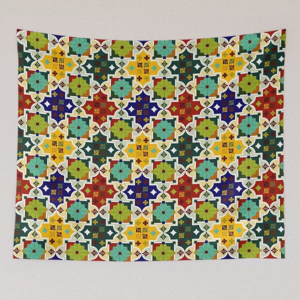 Item preview, Vintage Moroccan Tile Pattern Colorful Geometric Mosaic Design designed and sold by DEC02.