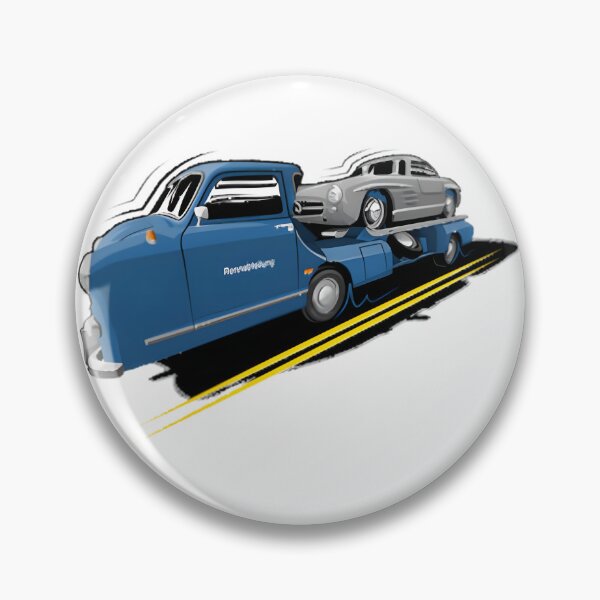 Item preview, Vintage Mercedes Benz Renntransporter Classic Racing Car Transporter Design designed and sold by DreamVibeTees.