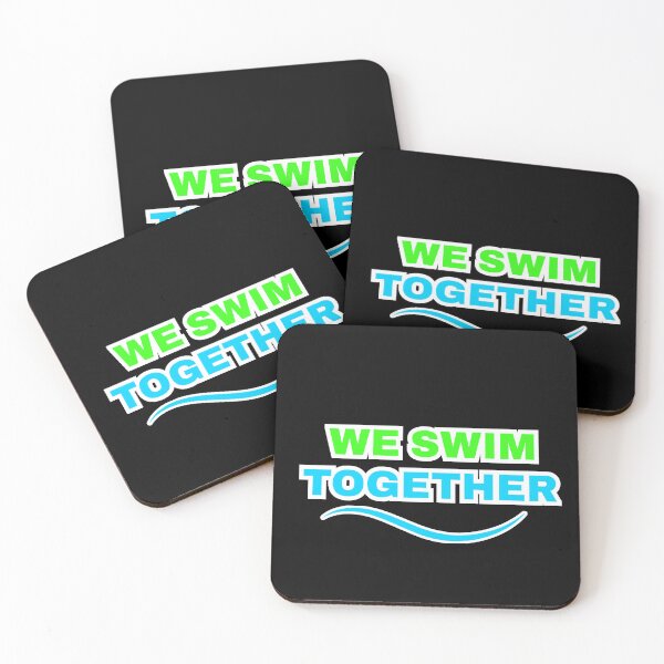 Item preview, We Swim Together Team Spirit Swim T-Shirt designed and sold by Tswim1.
