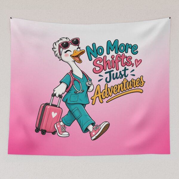 Item preview, No More Shifts Just Adventures | Retired Nurse Crewneck  designed and sold by Xpression876.