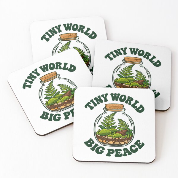 Item preview, Tiny World Big Peace Terrarium Cottagecore Fern Plant Lover designed and sold by JackCurtis1991.