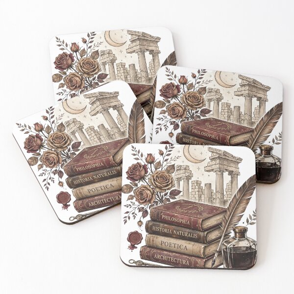 Item preview, Dark Academia Books Stack - Vintage Philosophy Aesthetic Library designed and sold by StyxIND.