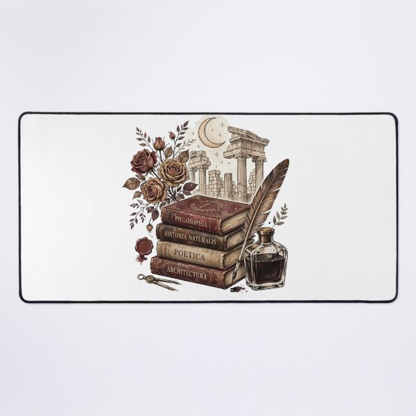 Item preview, Dark Academia Books Stack - Vintage Philosophy Aesthetic Library designed and sold by StyxIND.
