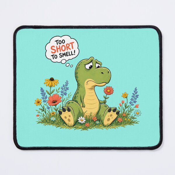 Item preview, Cartoon T Rex Trying to Smell a Flower designed and sold by cbfineart.