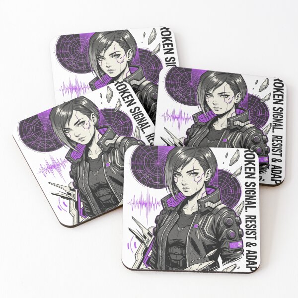 Item preview, Broken Signal Resist and Adapt Futuristic Warrior Design designed and sold by @SHINTOSARTSTORE.