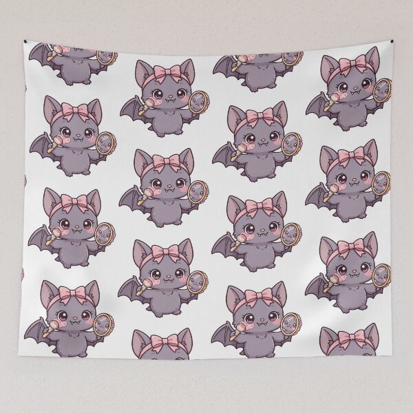 Item preview, Cute bat with makeup  designed and sold by priyankajustine.