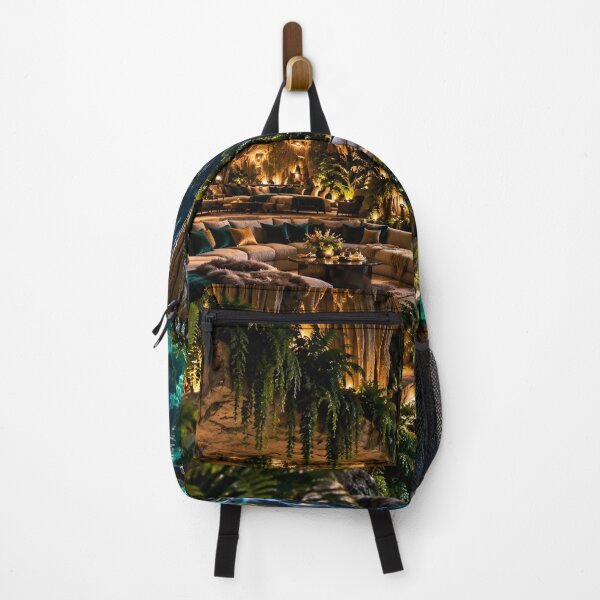 Item preview, Luxury Tropical Cave Retreat – Enchanted Waterfall Jungle Paradise designed and sold by IRON SIREN.