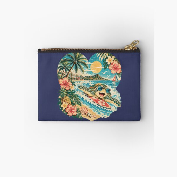 Item preview, Vintage Surfing Sea Turtle – Hawaii Good Vibes designed and sold by Plus91BIRD.
