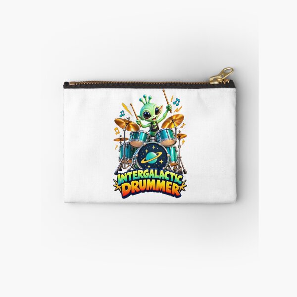 Item preview, Intergalactic Drummer Alien Space Rock Design designed and sold by AleksKos.