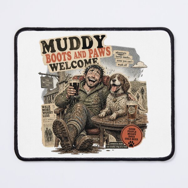 Item preview, Muddy boots and paws pub designed and sold by Talpha.