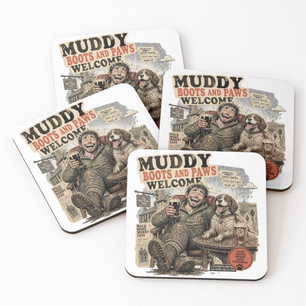 Item preview, Muddy boots and paws pub designed and sold by Talpha.