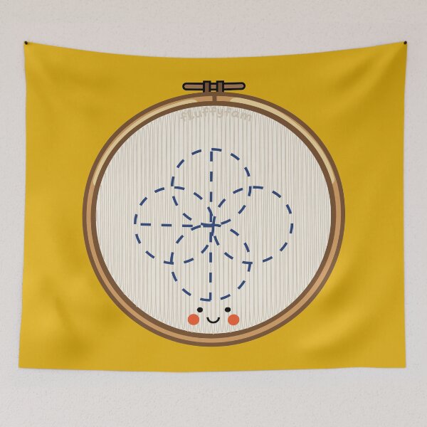 Item preview, Sashiko embroidery stitch pattern maker cute kawaii designed and sold by fluffyfamcraft.