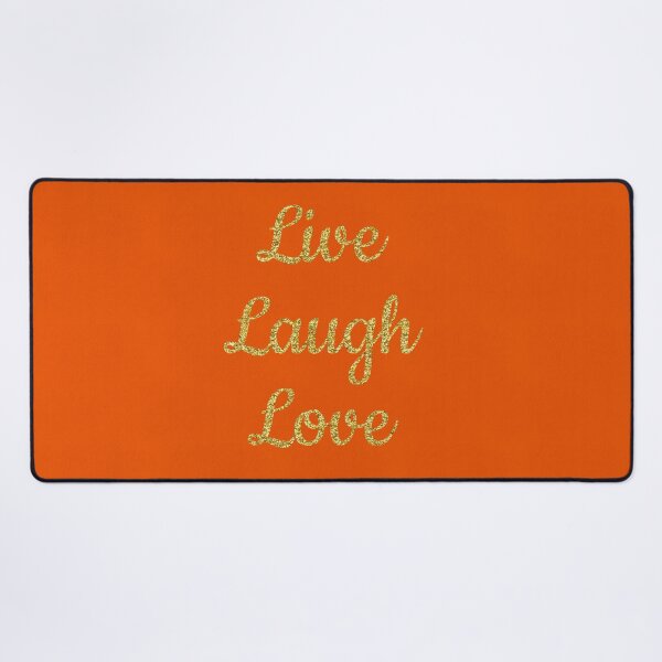 Item preview, Live laugh love orange designed and sold by Ana Gorozpe.